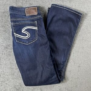 Women's Silver Jeans Size 27x31 (Actual 28x29) Frances 18" Bootcut‎ Low Rise